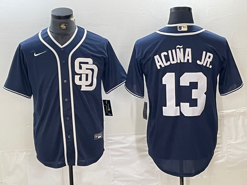 Men's San Diego Padres Manny Machado #13 Navy Limited Player jersey