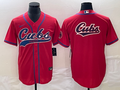 Men's Chicago Cubs Red Replica Player Jersey1