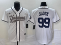 Men's New York Yankees Aaron Judge #99 White Player jersey Joint Edition