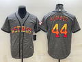 Men's Houston Astros Yordan Alvarez #44 Gray Replica Team jersey