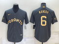 Men's Toronto Blue Jays Alex Manoah #6 Gray Replica Baseball jersey