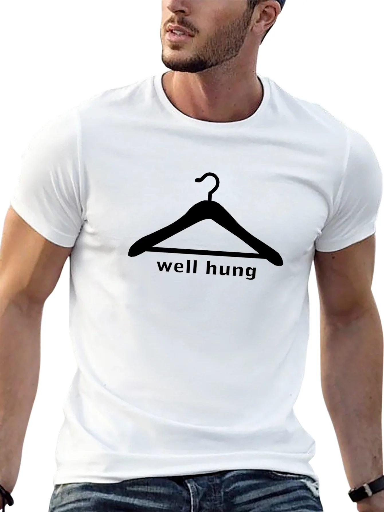 Well Hung T-Shirt - Funny Graphic Tee