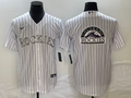 Men's Colorado Rockies White Home Replica Team jersey