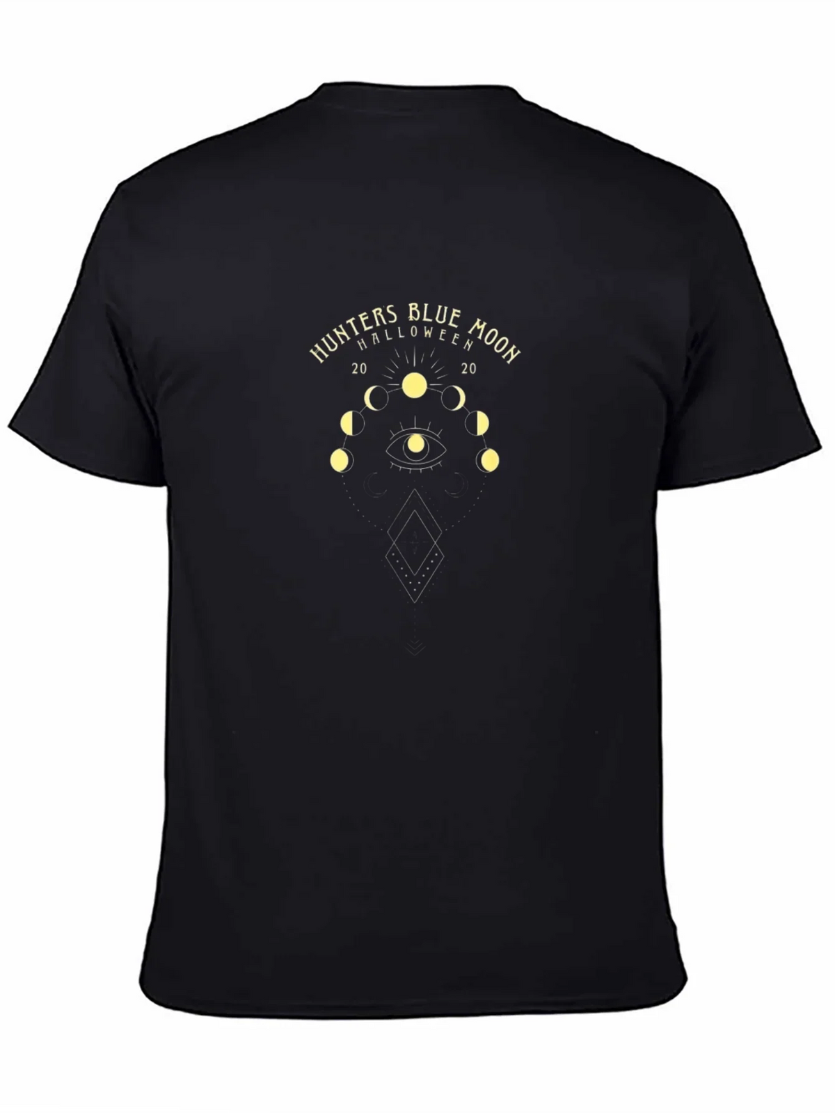 Hunters Blue Moon Halloween Graphic Tee - Black
