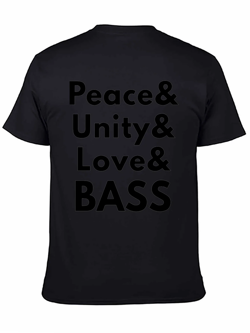 Peace Unity Love Bass Graphic T-Shirt