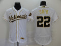 Men's Washington Nationals Juan Soto #22 White Authentic Game jersey