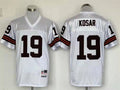 Men's Cleveland Browns Bernie Kosar White Legacy Replica Player Jersey1