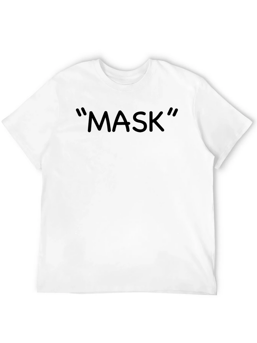 Mens Black MASK Graphic Tee - Casual Style