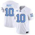 Drake Maye UNC College Football Game Jersey  White
