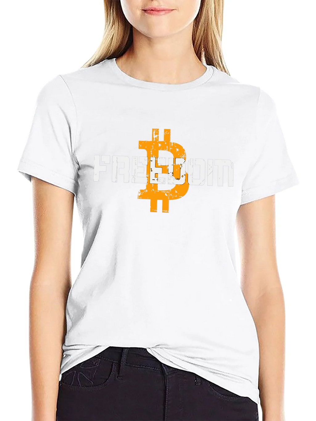 Freedom Bitcoin Graphic Tee - Crypto Currency T-Shirt