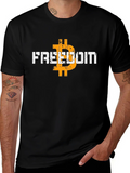 Freedom Bitcoin Graphic Tee - Crypto Currency T-Shirt