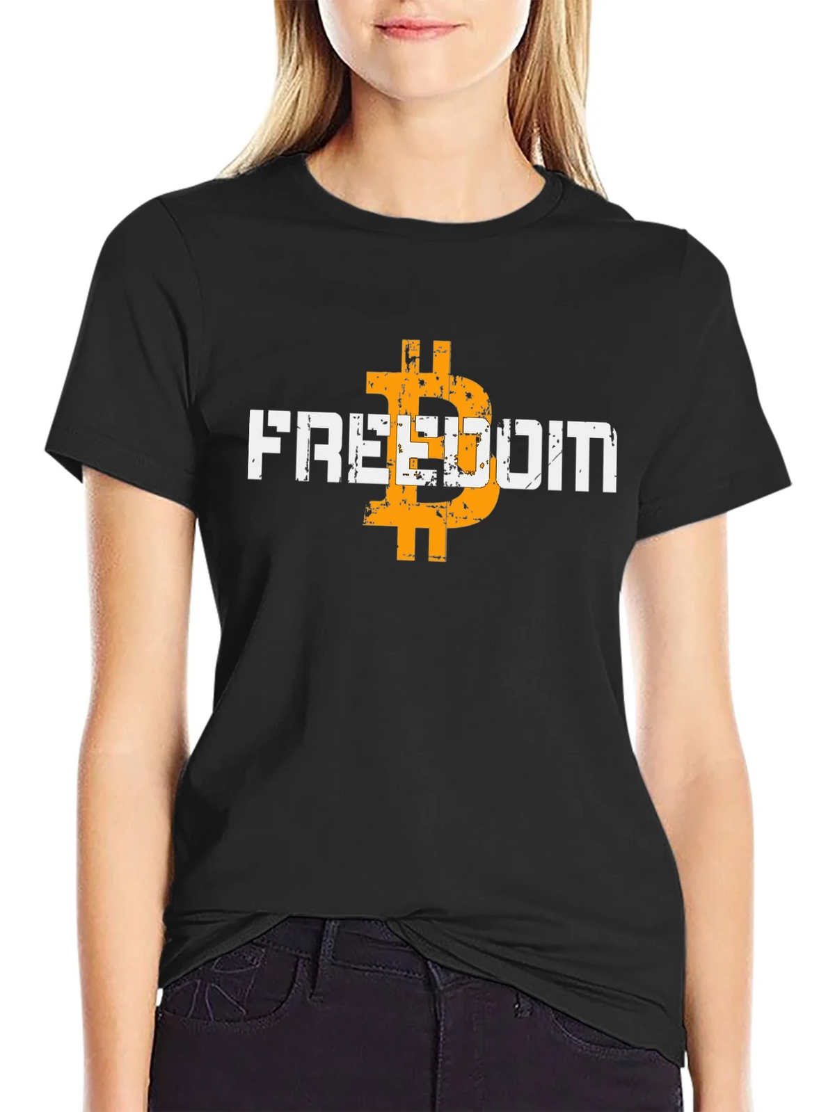 Freedom Bitcoin Graphic Tee - Crypto Currency T-Shirt