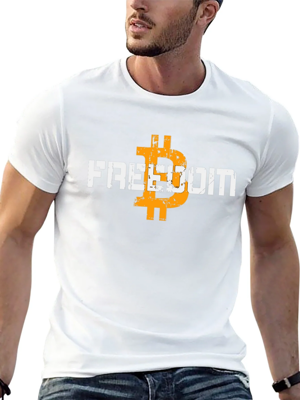 Freedom Bitcoin Graphic Tee - Crypto Currency T-Shirt