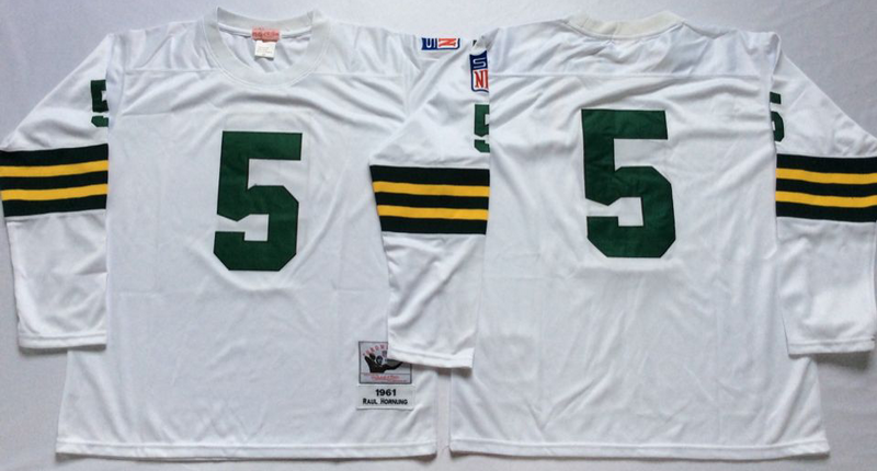 Men's Green Bay Packers Paul Hornung White Legacy Replica Player jersey