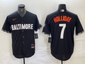 Men's Baltimore Orioles Jackson Holliday #7 Black City Connect Replica Player jersey