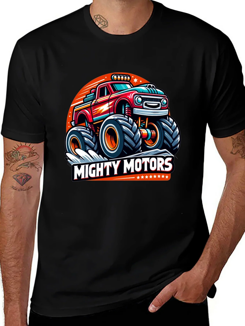 Mighty Motors Monster Truck Graphic Tee