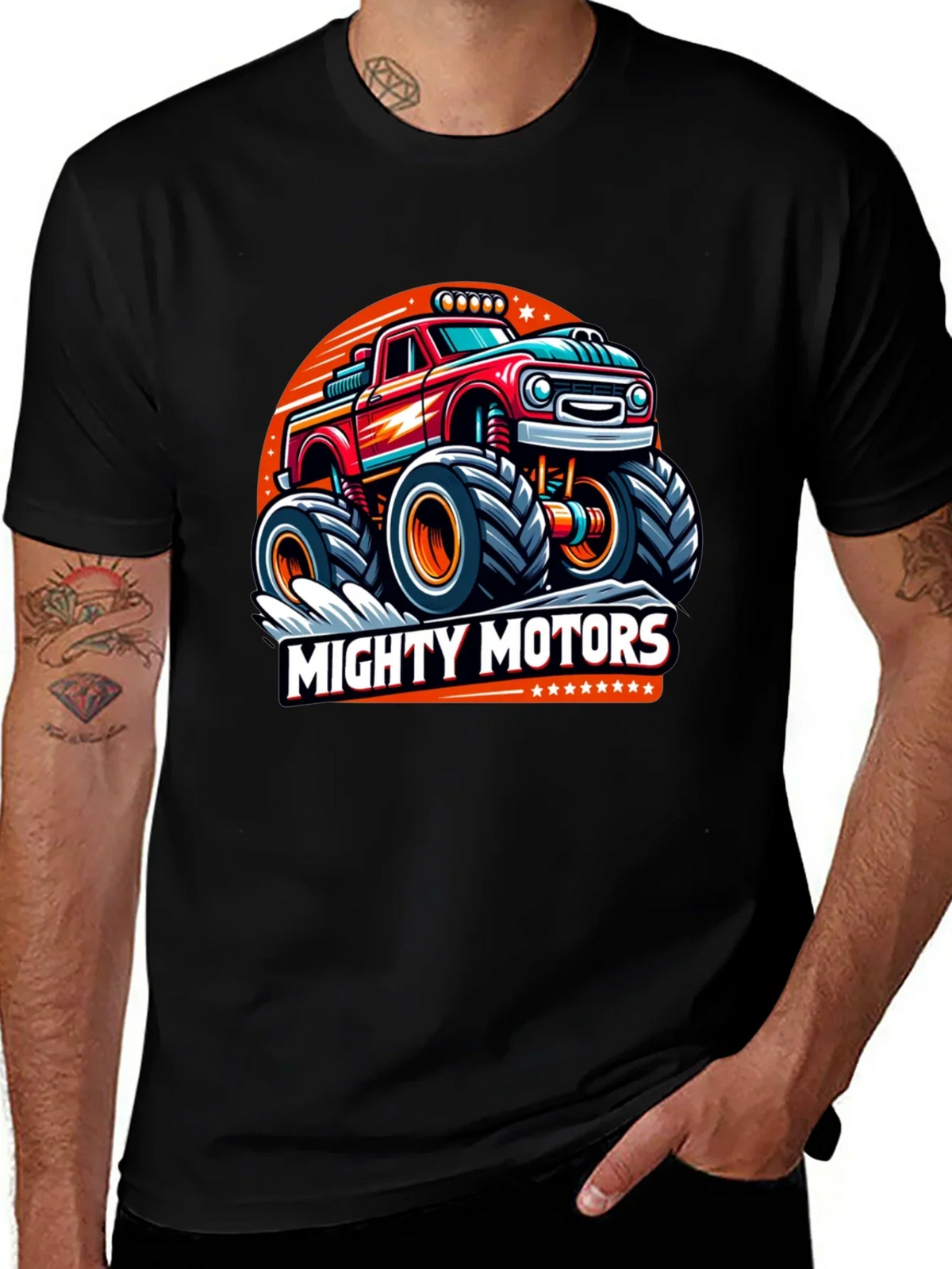 Mighty Motors Monster Truck Graphic Tee