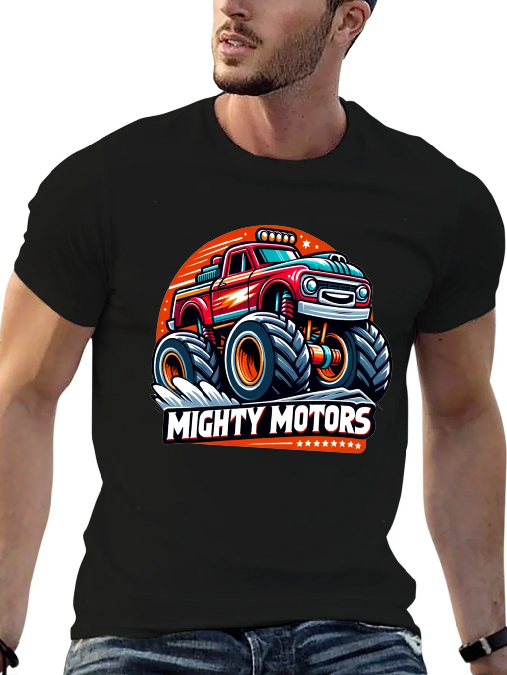 Mighty Motors Monster Truck Graphic Tee