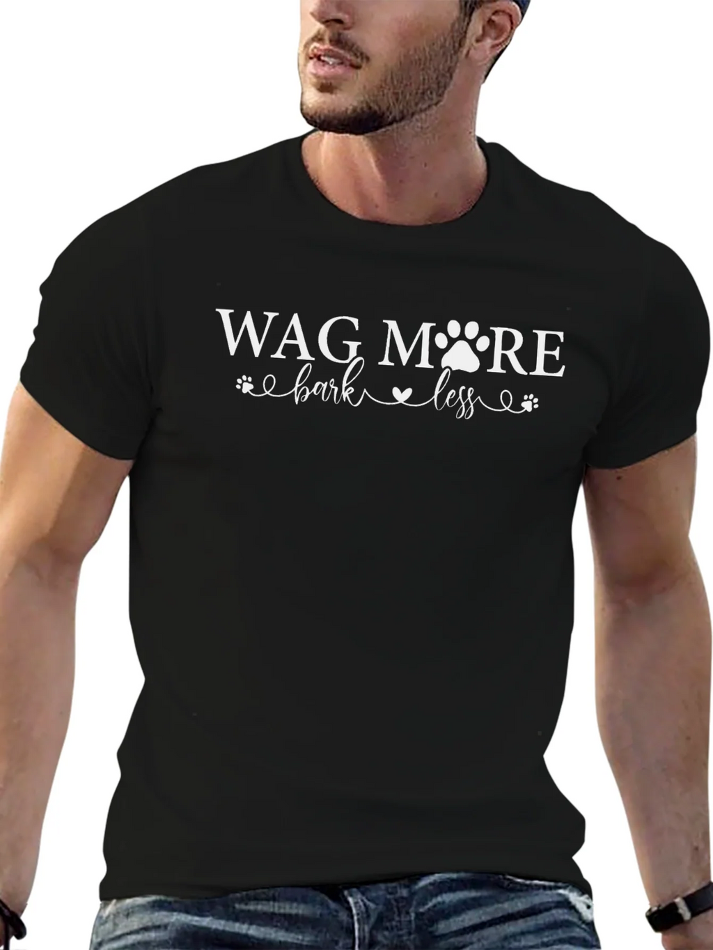 Wag More Bark Less Graphic Tee