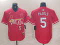 Men's St. Louis Cardinals Albert Pujols #5 Red 2024 City Connect Limited Player jersey