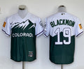 Men's Colorado Rockies Charlie Blackmon #19 Green City Connect Replica Player jersey