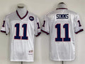 Men's New York Giants Phil Simms White Legacy Replica Jersey1