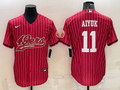 Men's San Francisco 49ers Brandon Aiyuk #11 Red Player Jersey1 Joint Edition