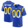 Custom Los Angeles Rams Royal Game jersey