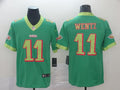 Men's Philadelphia Eagles Carson Wentz #11 Green Game jersey City Edition