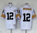 Men's Pittsburgh Steelers Terry Bradshaw White Legacy Replica Jersey1
