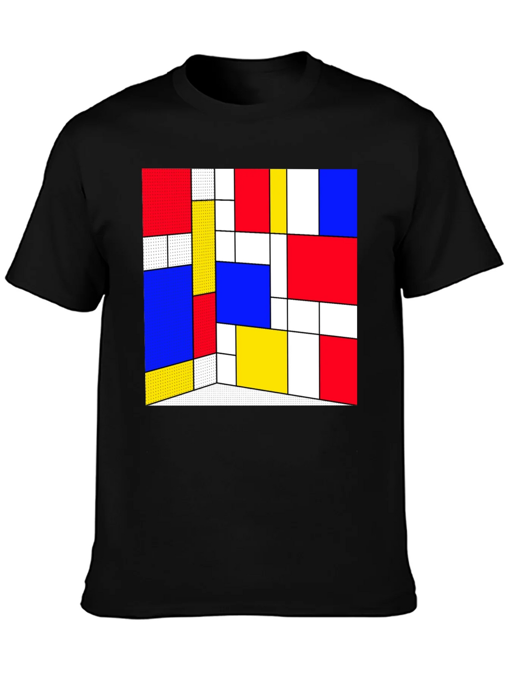 Abstract Geometric Print T-Shirt