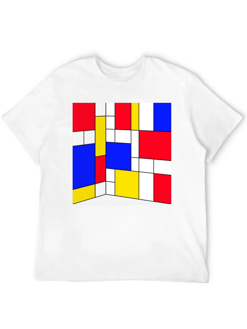 Abstract Geometric Print T-Shirt
