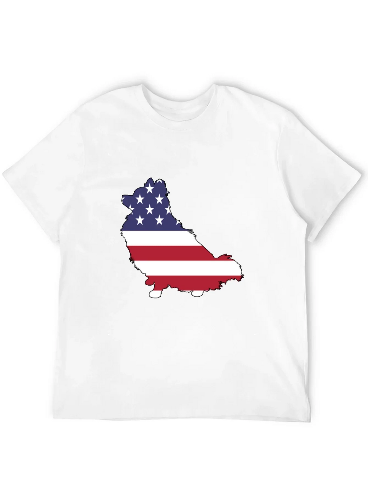American Flag Dog Graphic Tee
