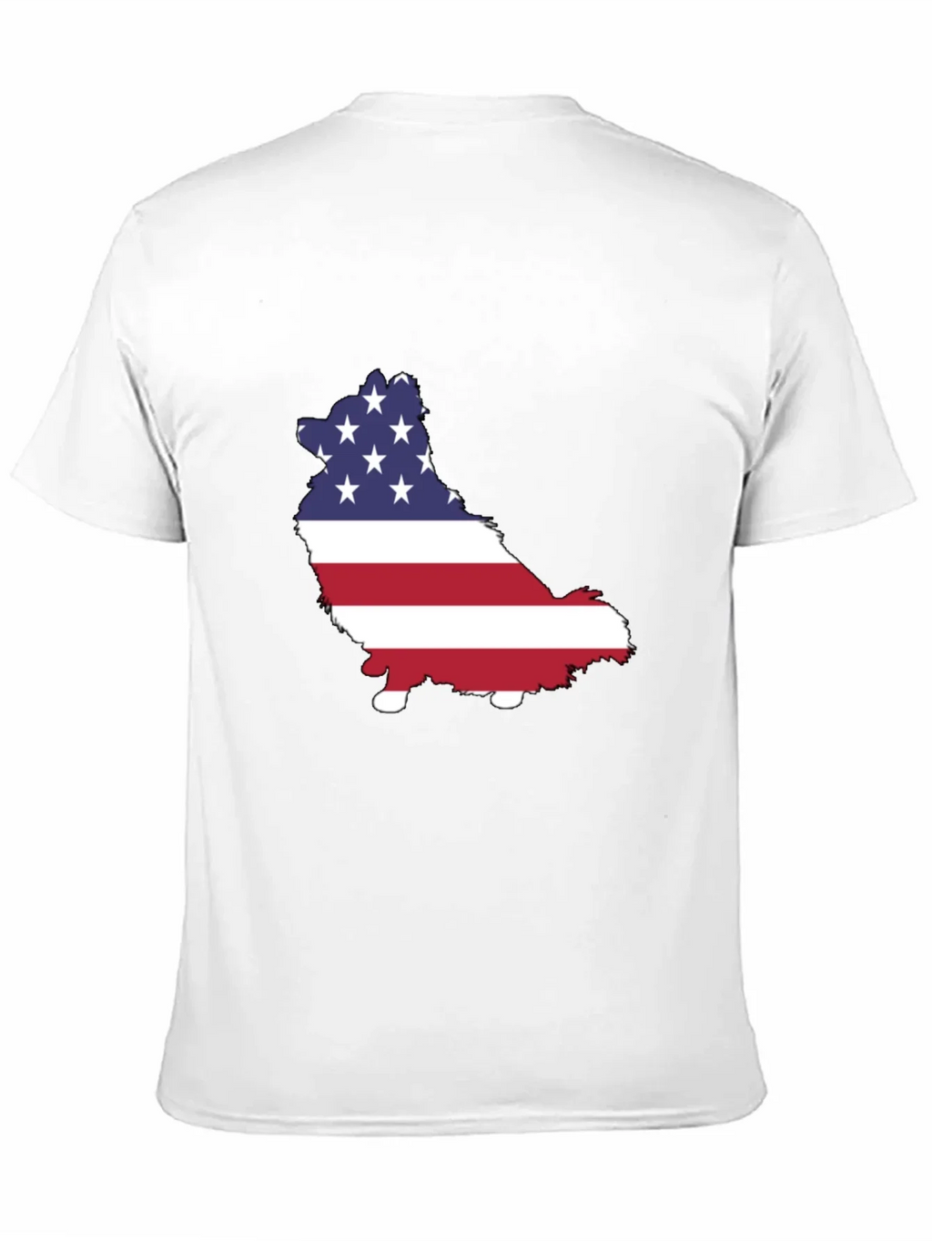 American Flag Dog Graphic Tee