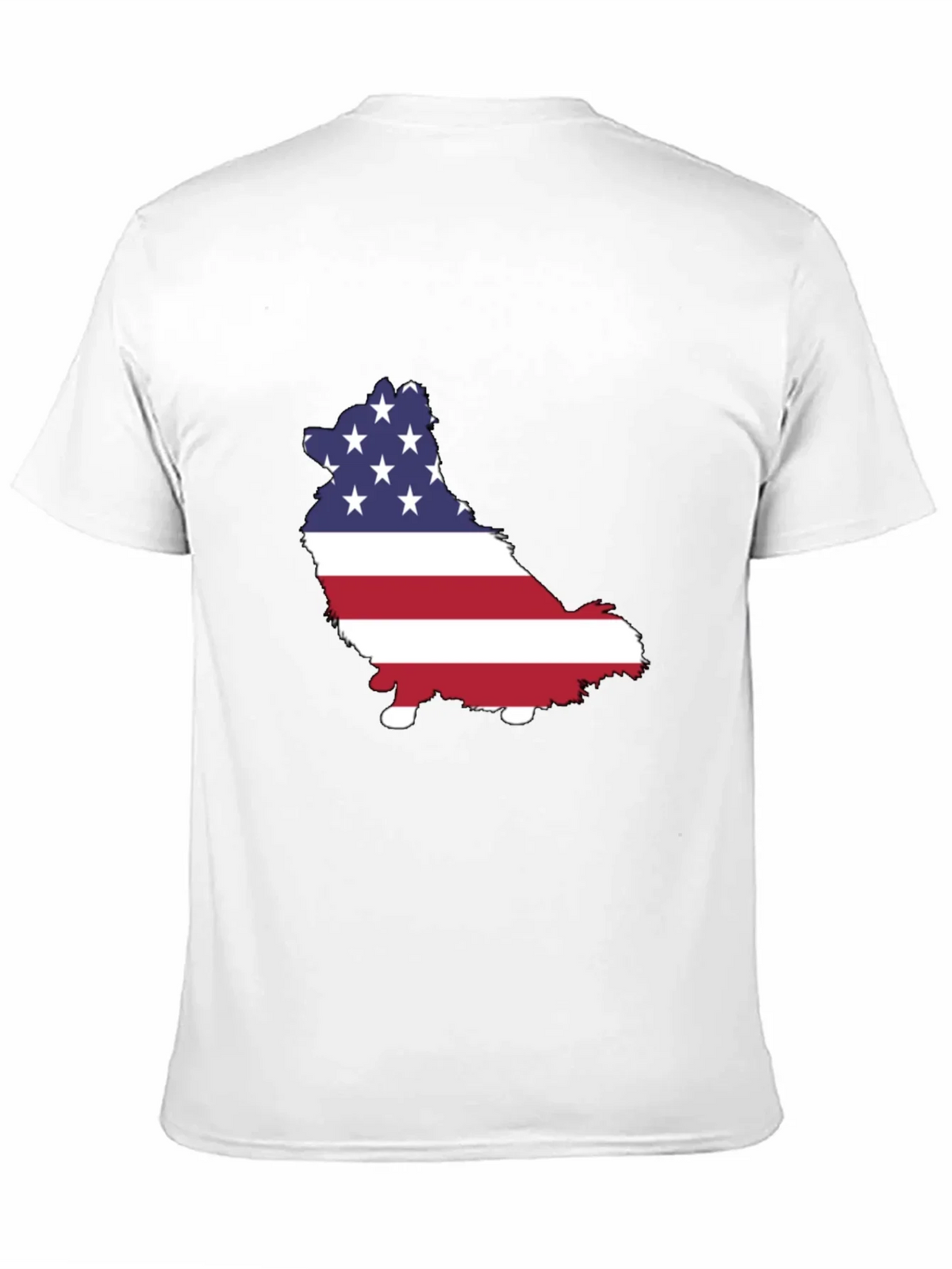 American Flag Dog Graphic Tee