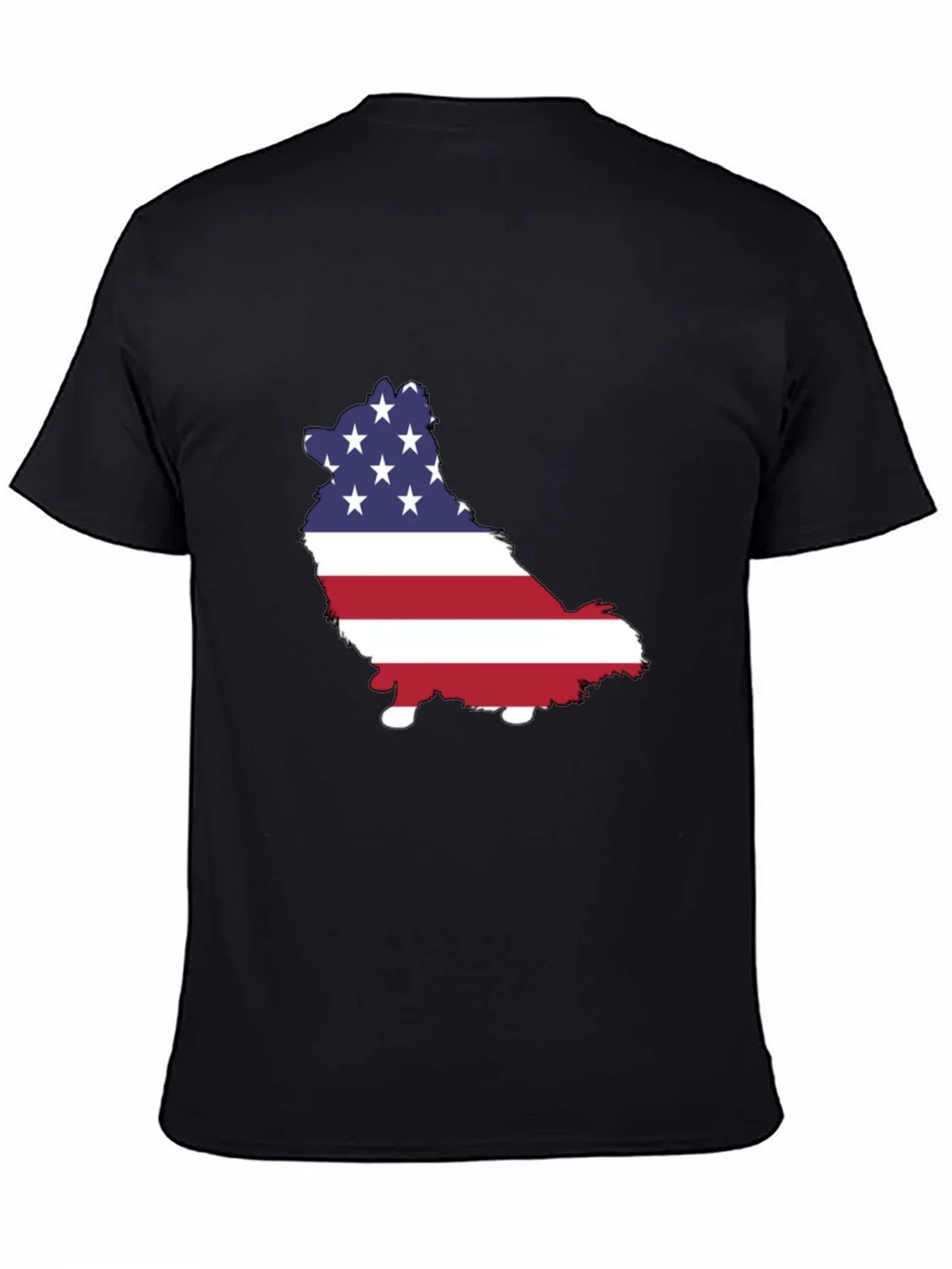 American Flag Dog Graphic Tee