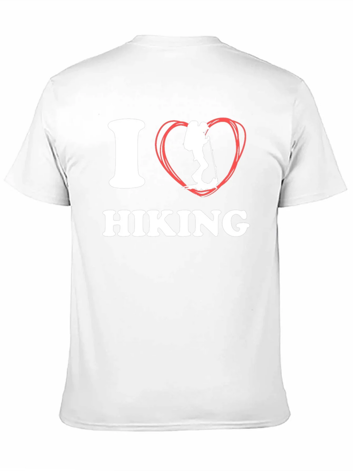 I Heart Hiking Graphic Tee - Black Cotton Shirt