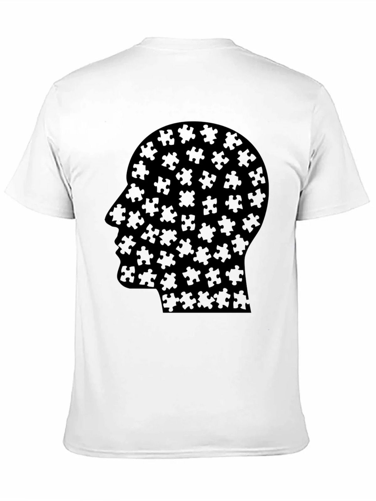 Puzzle Head Tee - Black Graphic T-Shirt