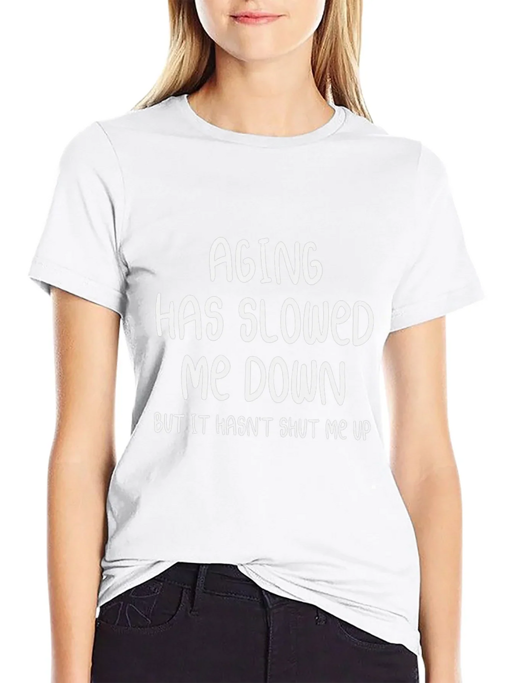 Funny Aging Sarcastic Humor Black Graphic T-Shirt
