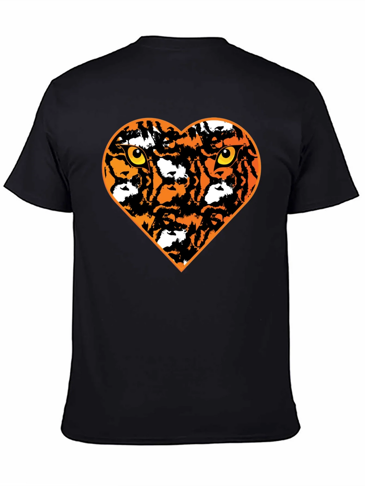 Tiger Heart Graphic T-Shirt - Black