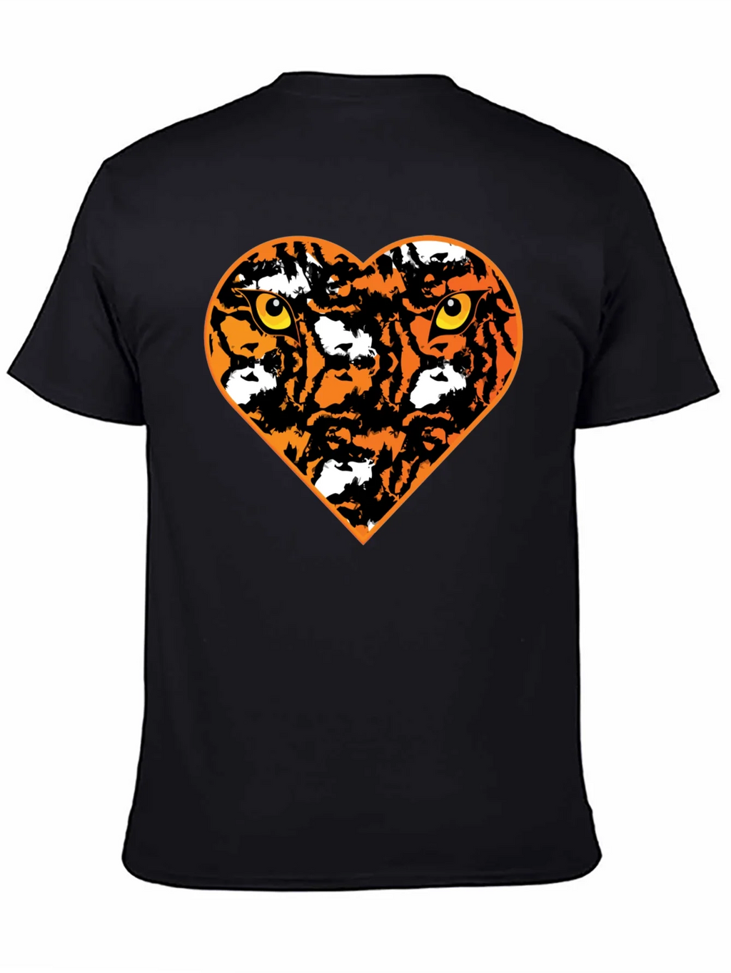 Tiger Heart Graphic T-Shirt - Black