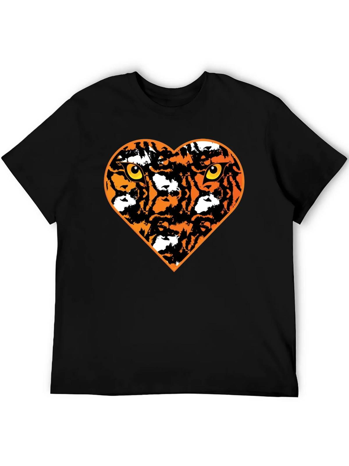 Tiger Heart Graphic T-Shirt - Black