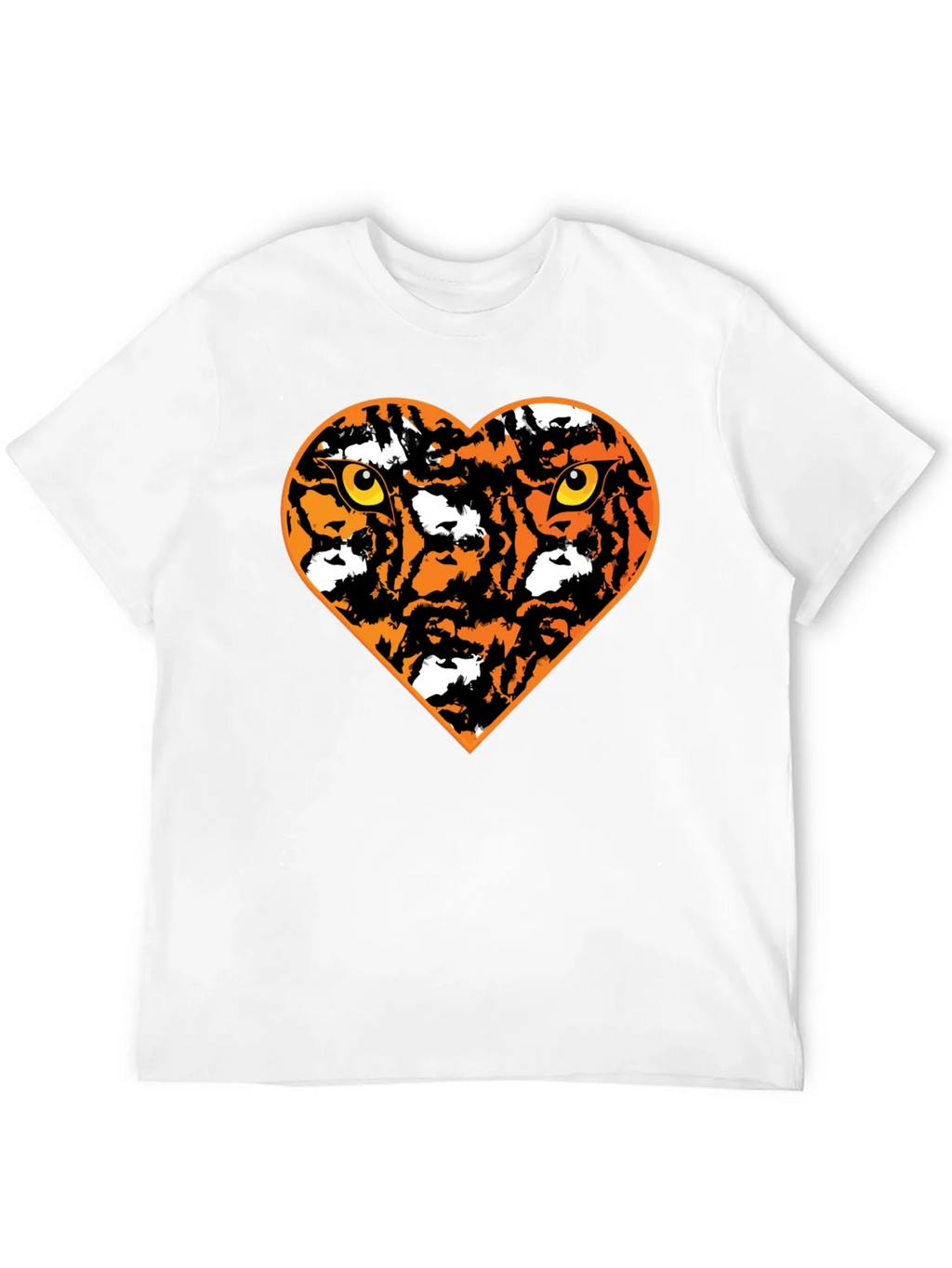Tiger Heart Graphic T-Shirt - Black