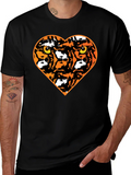 Tiger Heart Graphic T-Shirt - Black