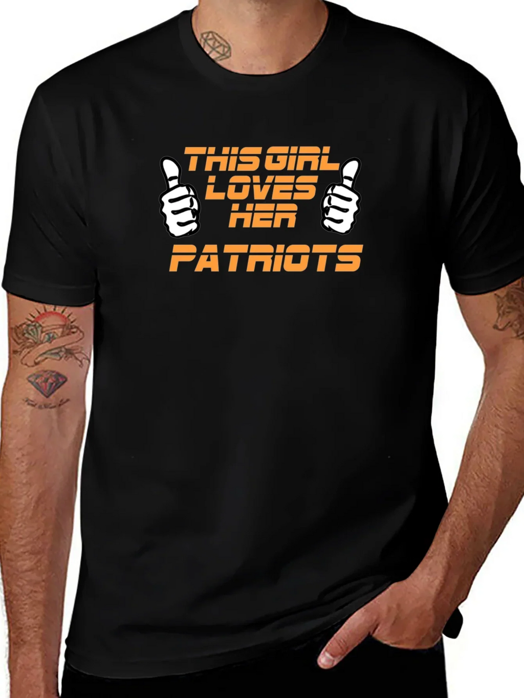 Patriots Fan T-Shirt - This Girl Loves Her Patriots