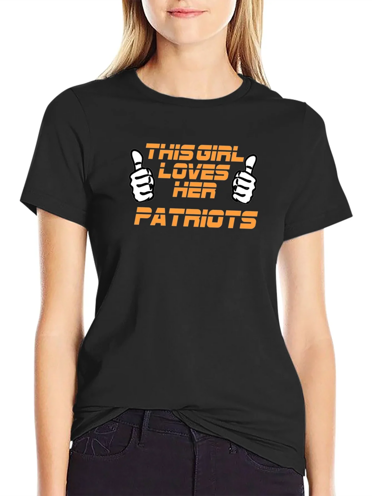 Patriots Fan T-Shirt - This Girl Loves Her Patriots