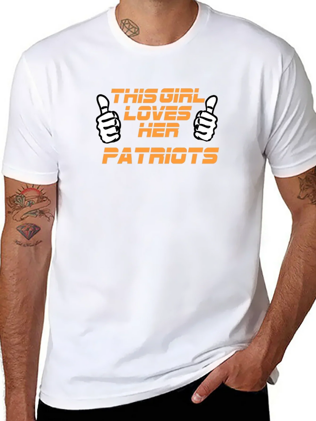 Patriots Fan T-Shirt - This Girl Loves Her Patriots