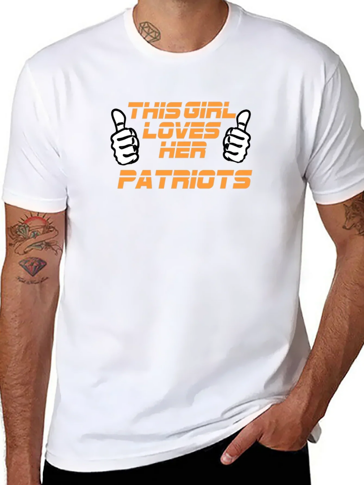 Patriots Fan T-Shirt - This Girl Loves Her Patriots