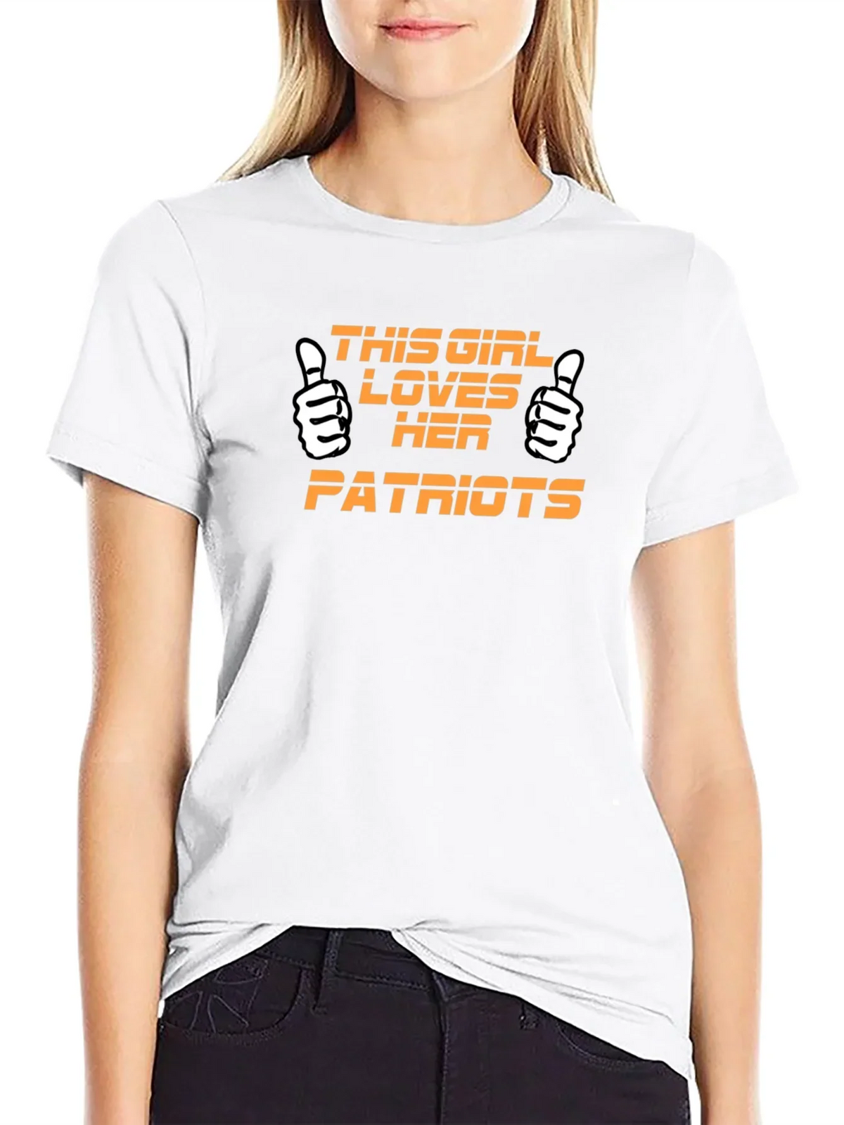 Patriots Fan T-Shirt - This Girl Loves Her Patriots