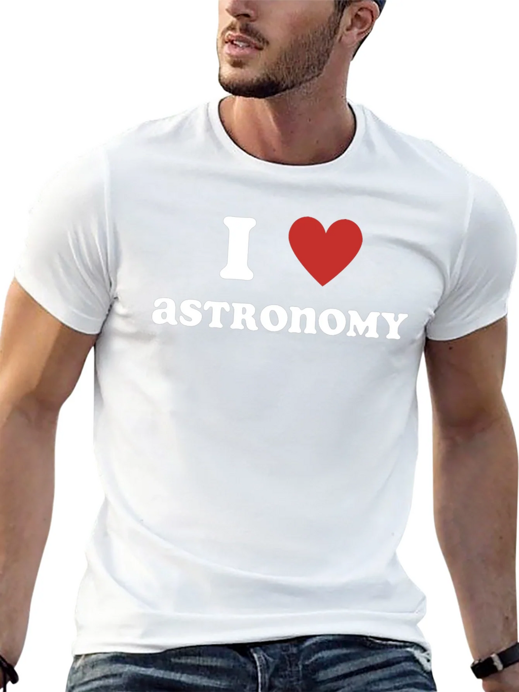 I Love Astronomy Black T-Shirt